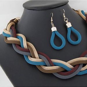 Fashion Color Metal Chain Weave Simple Design Sets