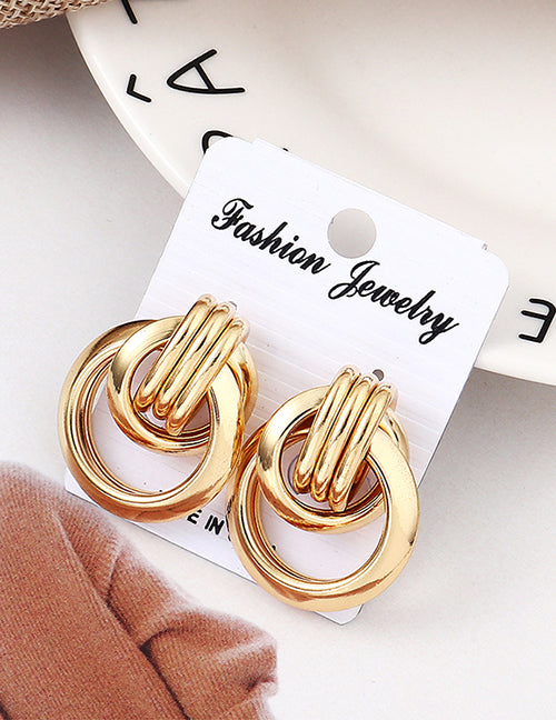 Fashion Hollow Round Earrings