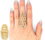 Honeycomb Pattern Ring